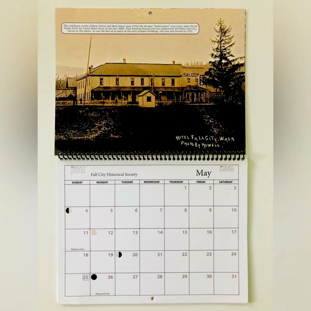 2025 Fall City Historical society Wall Calendar NEW Collectible Fall City, WA